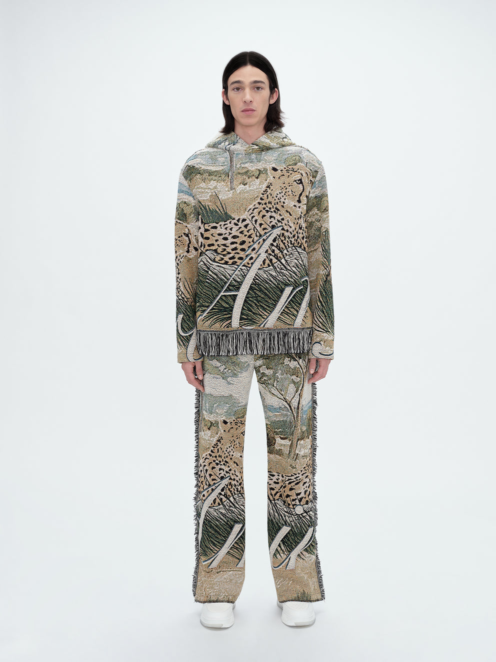 Natural Amiri CHEETAH TAPESTRY HOODIE | 593712-FCG