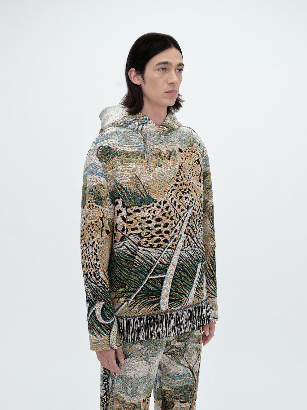 Natural Amiri CHEETAH TAPESTRY HOODIE | 593712-FCG