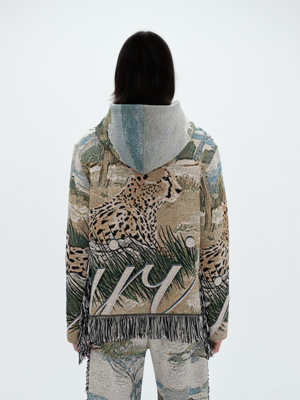 Natural Amiri CHEETAH TAPESTRY HOODIE | 593712-FCG