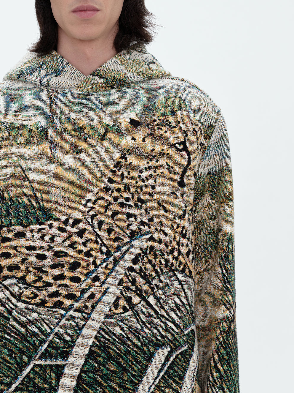 Natural Amiri CHEETAH TAPESTRY HOODIE | 593712-FCG