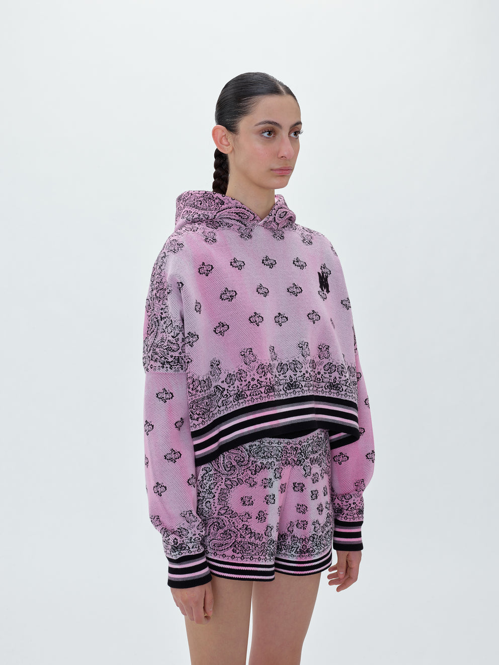 Pink Amiri BANDANA BASKETBALL HOODIE | 315874-NDG