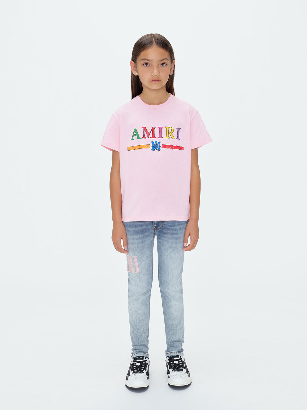 Pink Amiri CRAYON SKETCH MA BAR TEE | 148250-KQA