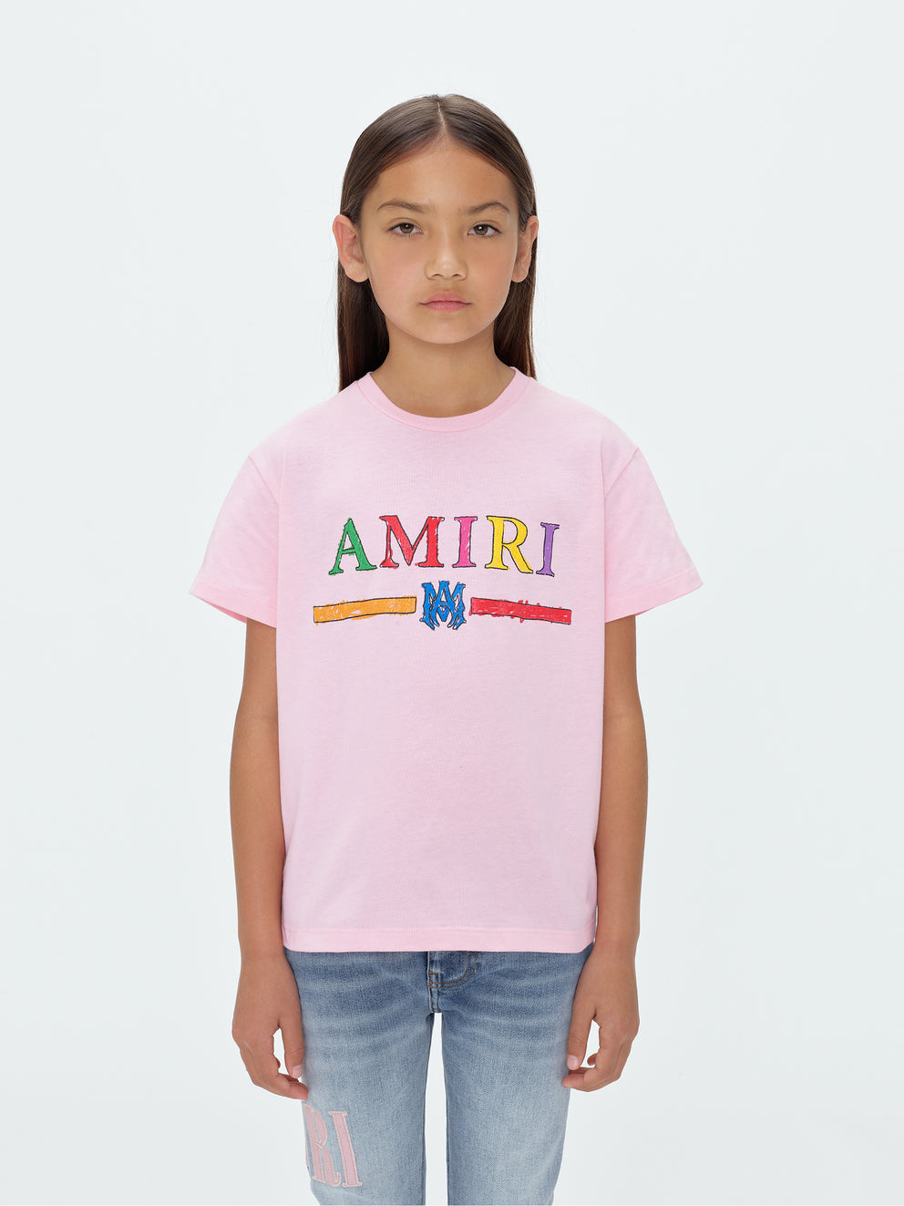 Pink Amiri CRAYON SKETCH MA BAR TEE | 148250-KQA