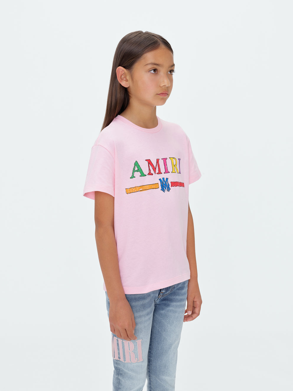 Pink Amiri CRAYON SKETCH MA BAR TEE | 148250-KQA