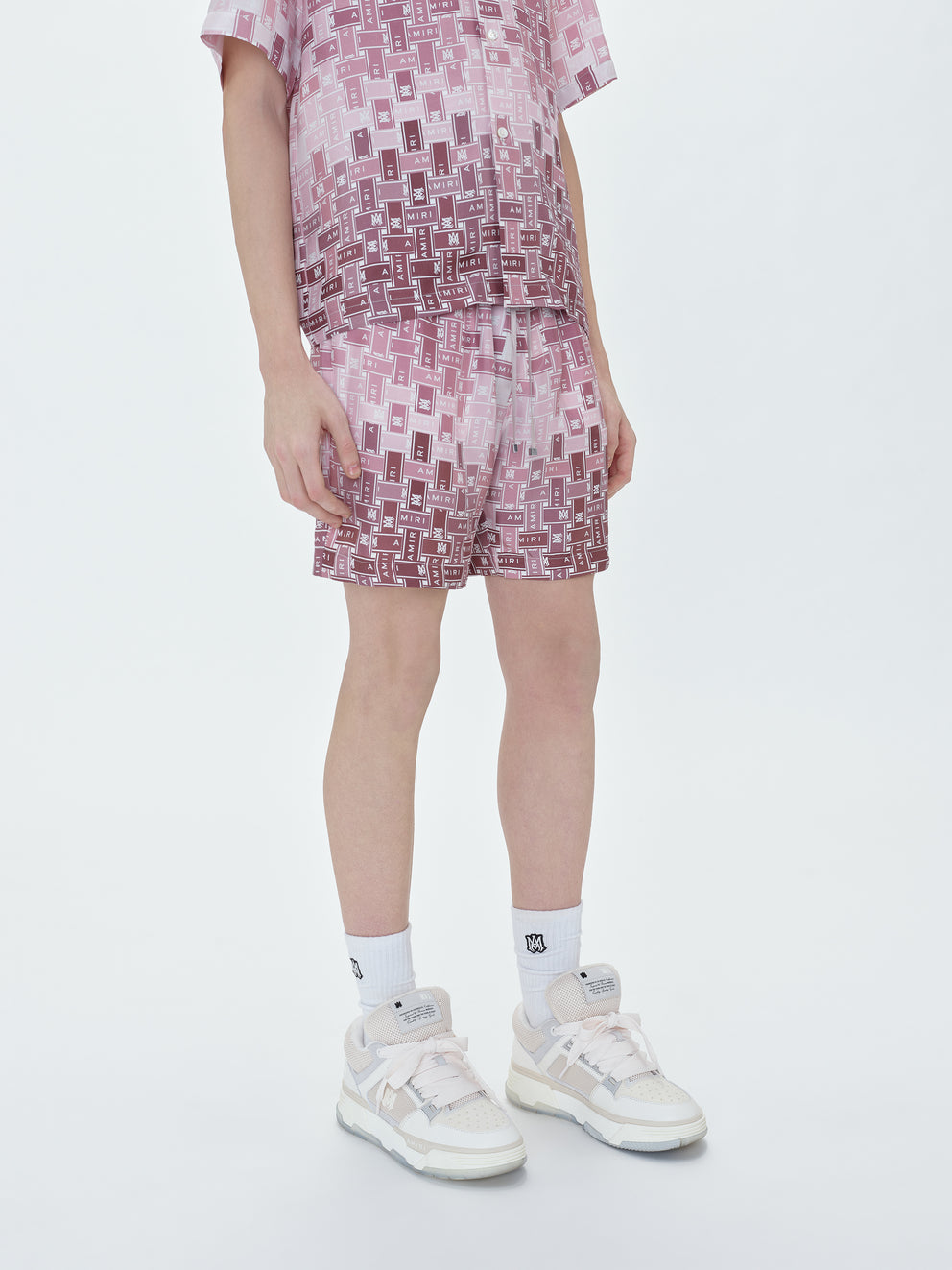 Pink Amiri GRADIENT TAPE PJ SHORTS | 480952-TQM