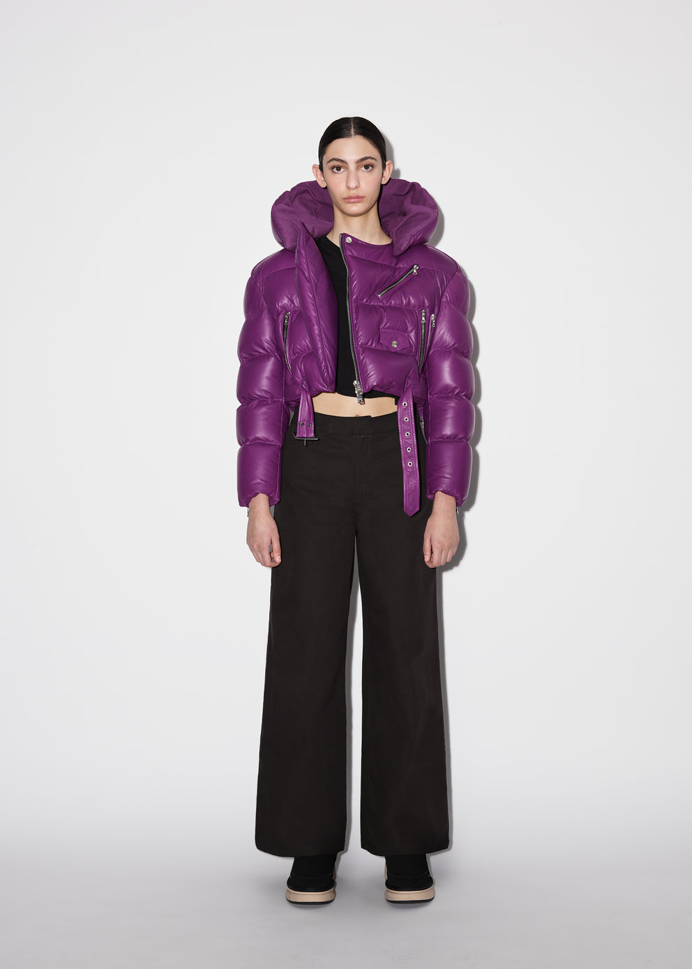 Purple Amiri BIKER PUFFER | 615948-ICV