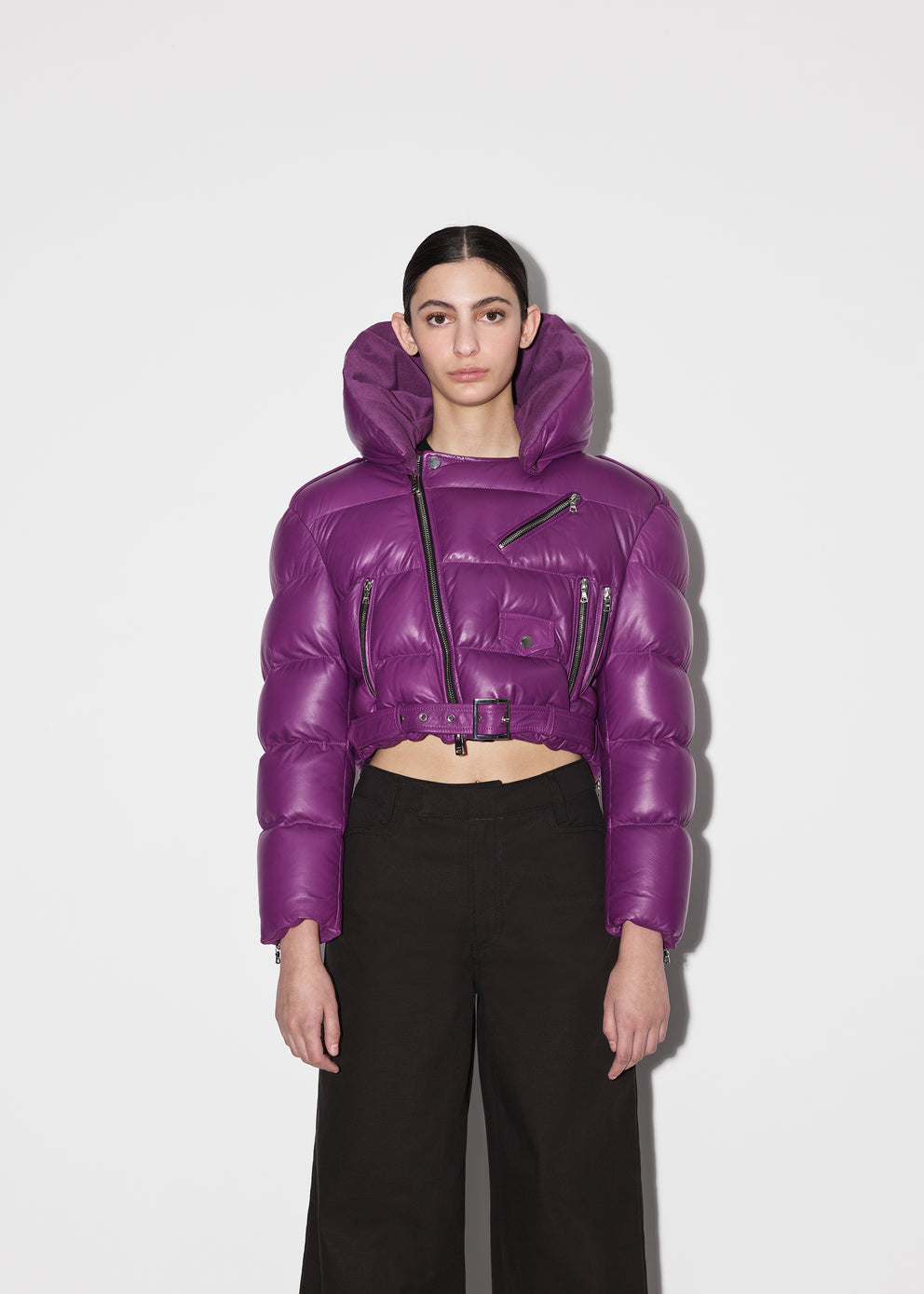 Purple Amiri BIKER PUFFER | 615948-ICV