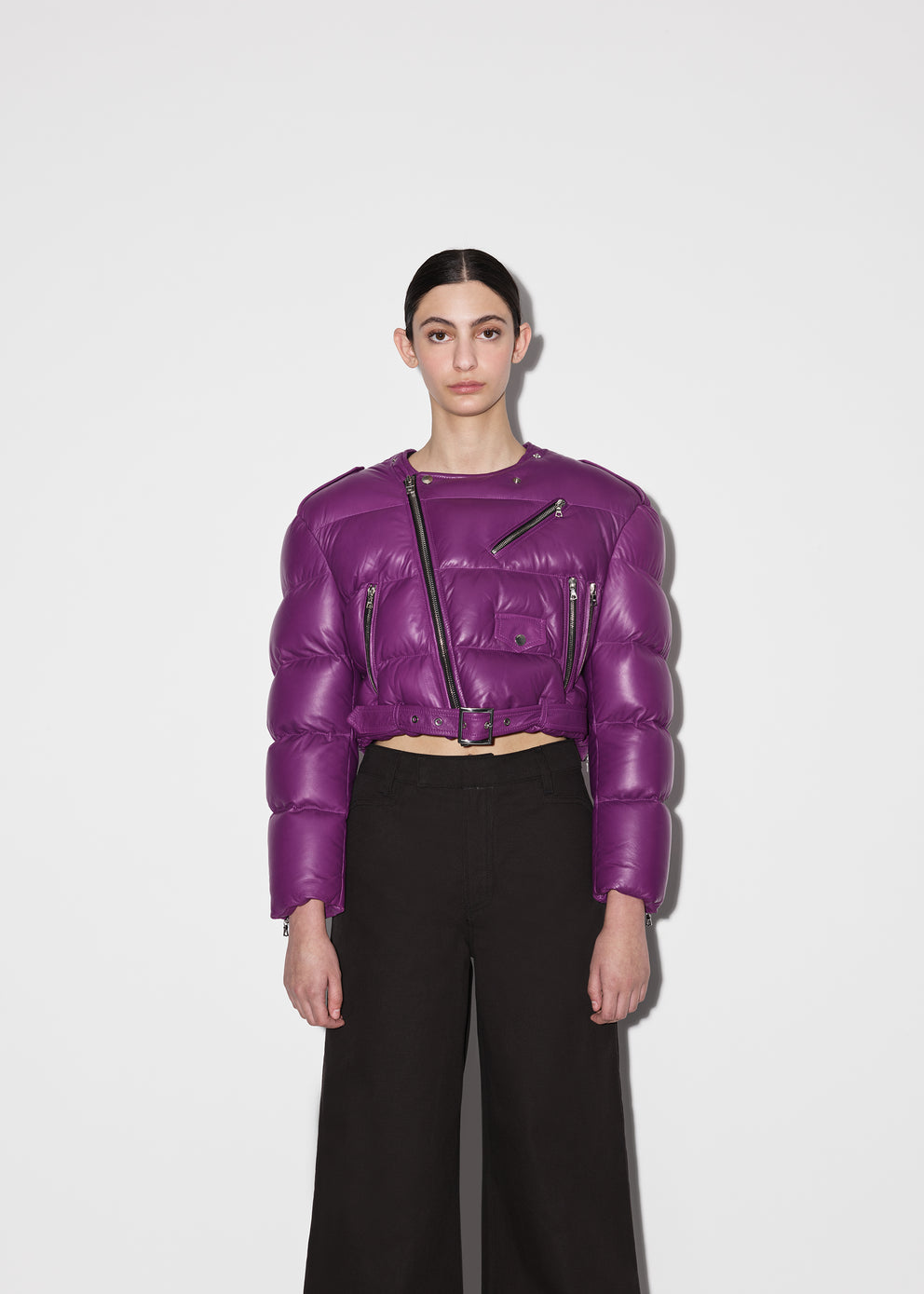 Purple Amiri BIKER PUFFER | 615948-ICV