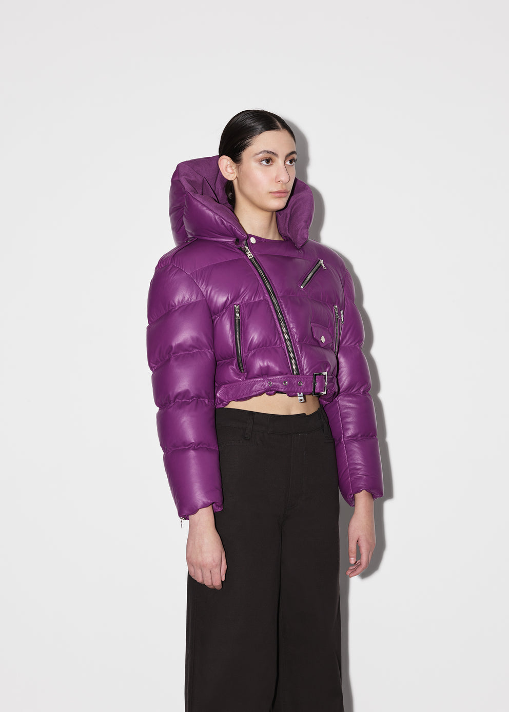 Purple Amiri BIKER PUFFER | 615948-ICV