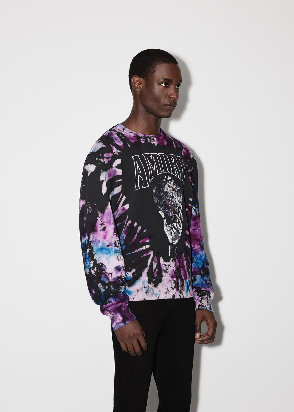 Purple Amiri CRYSTAL BALL TIE-DYE CREWNECK | 192630-CYG