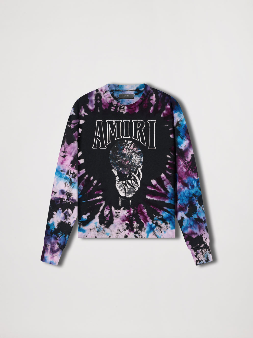 Purple Amiri CRYSTAL BALL TIE-DYE CREWNECK | 192630-CYG