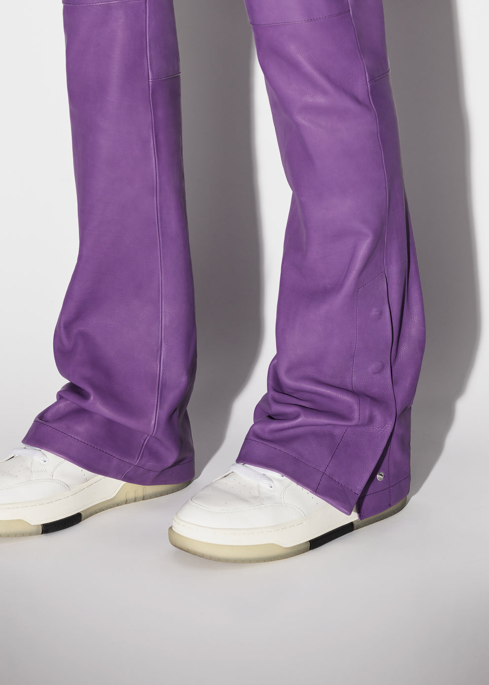 Purple Amiri LEATHER CARGO FLARE | 268943-GPF