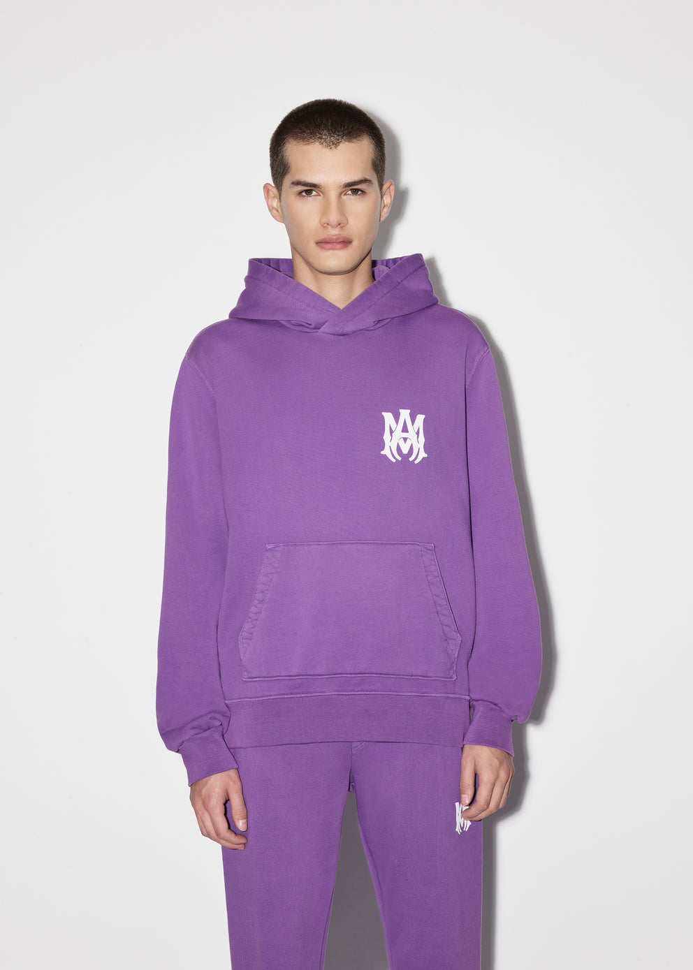 Purple Amiri M.A. LOGO HOODIE | 169374-ECM