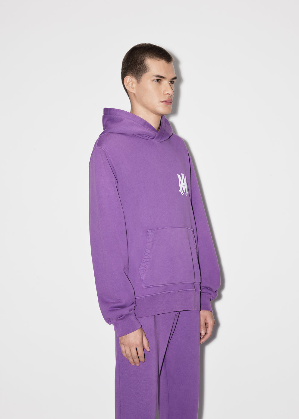 Purple Amiri M.A. LOGO HOODIE | 169374-ECM