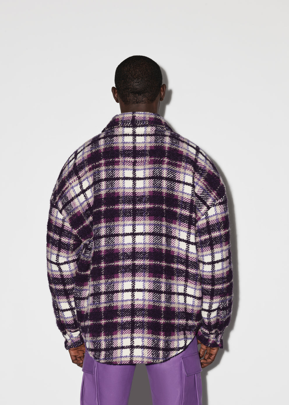 Purple Amiri PLAID OVERSHIRT | 514037-SOU