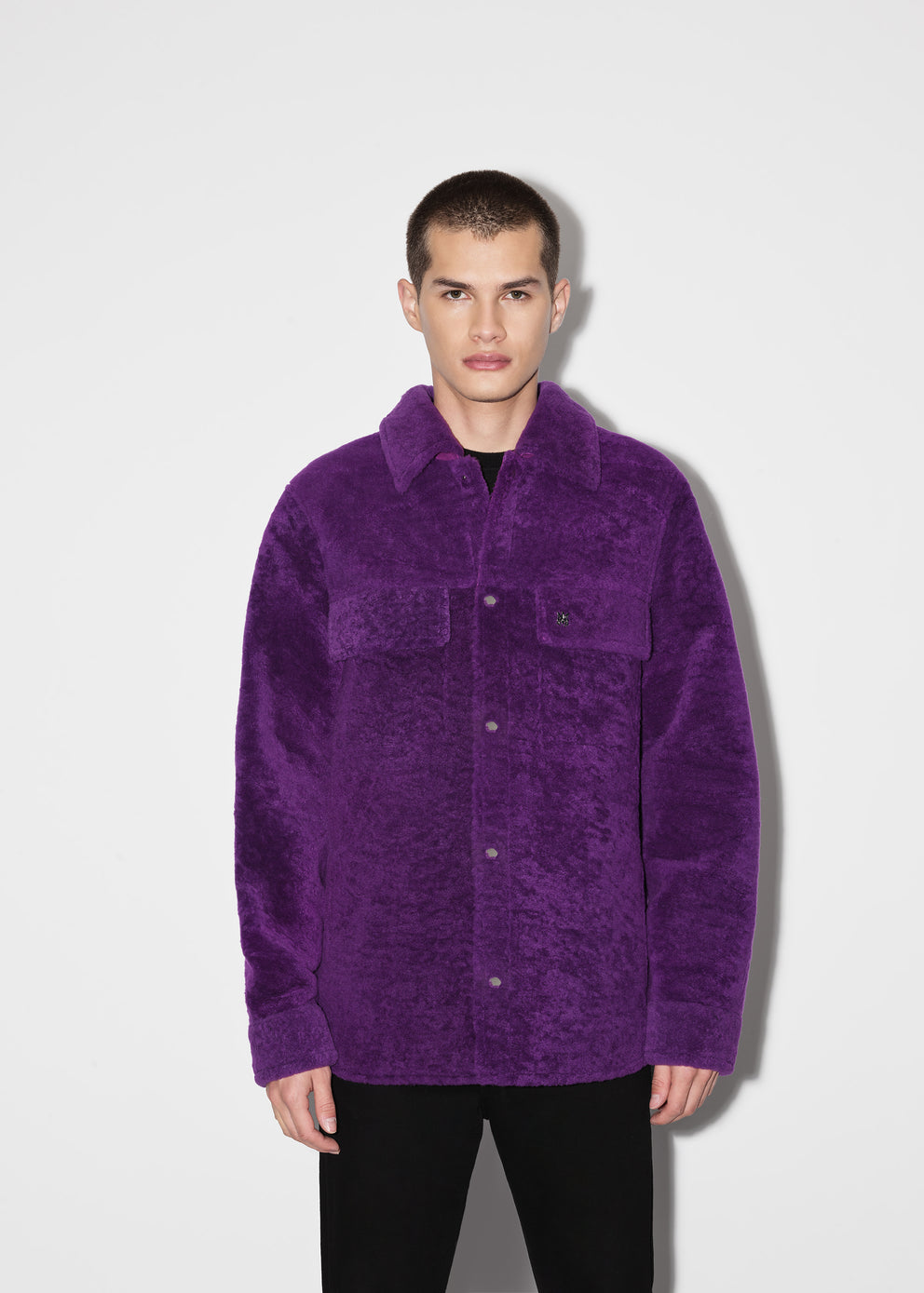 Purple Amiri SHEARLING OVERSHIRT | 720168-UHX