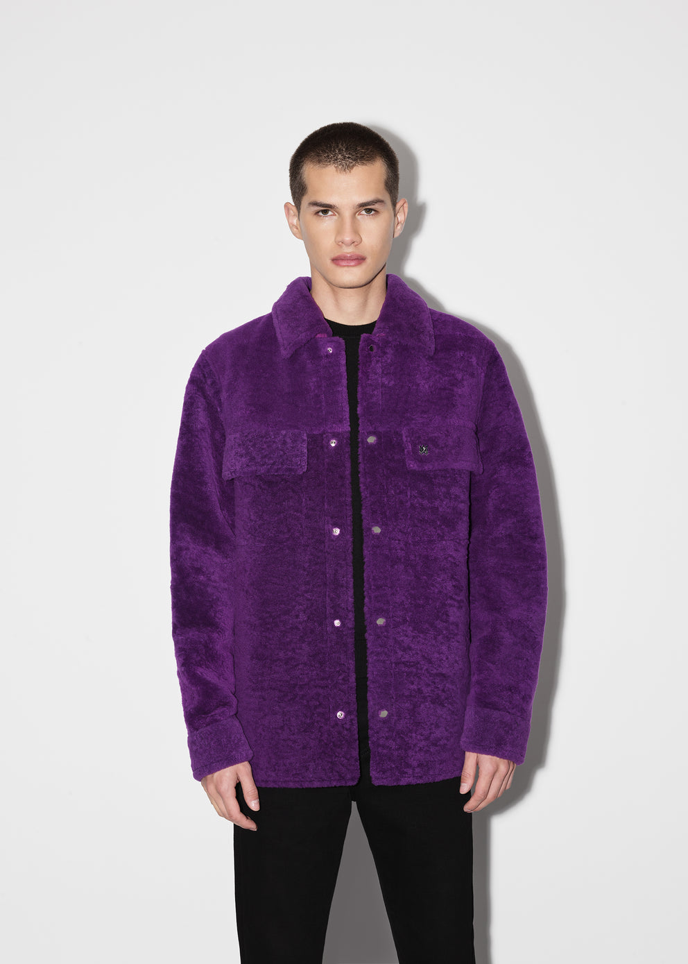 Purple Amiri SHEARLING OVERSHIRT | 720168-UHX