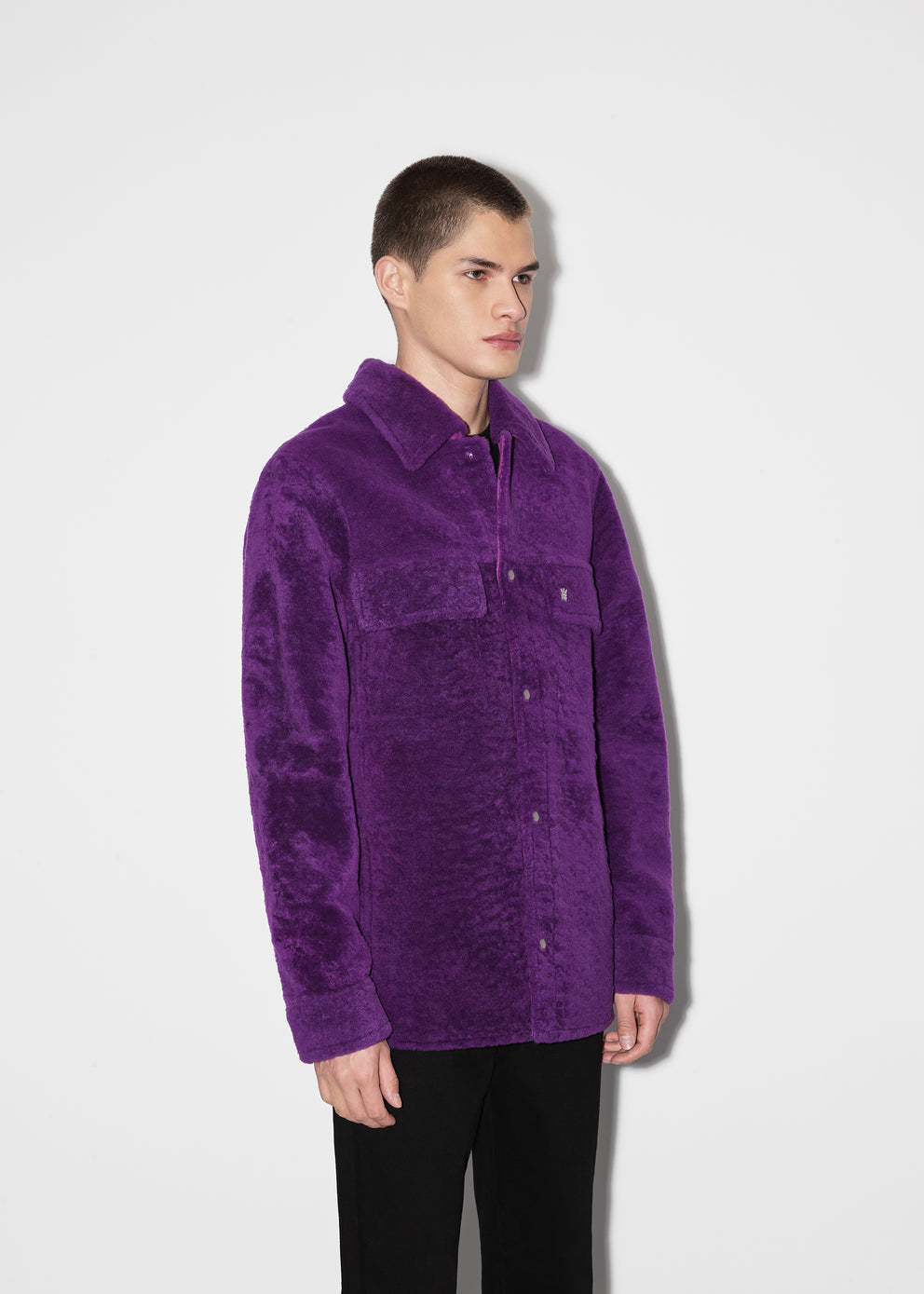 Purple Amiri SHEARLING OVERSHIRT | 720168-UHX