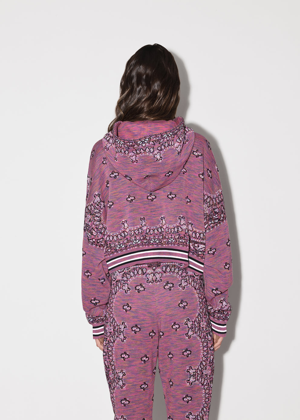 Purple Amiri SPACE DYE BANDANA HOODIE | 692014-THR