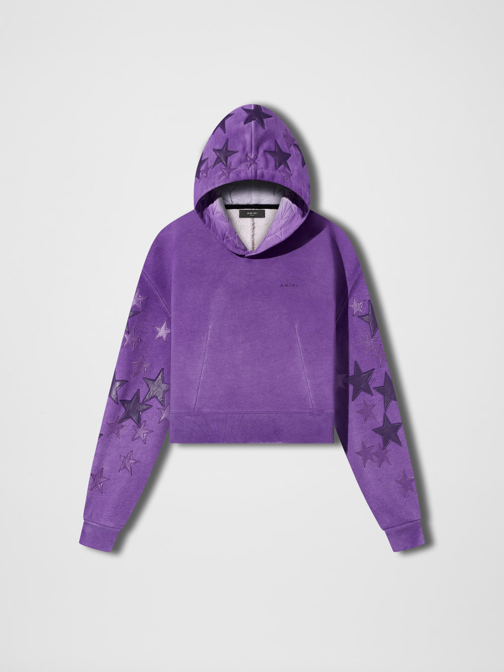 Purple Amiri STARS CROPPED HOODIE | 306874-YGM