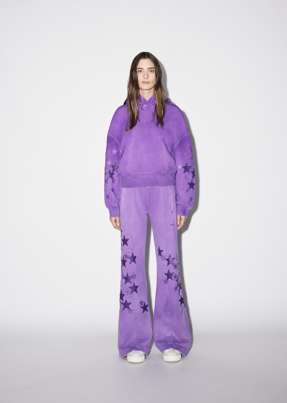 Purple Amiri STARS FLARE SWEATPANT | 687514-MEV