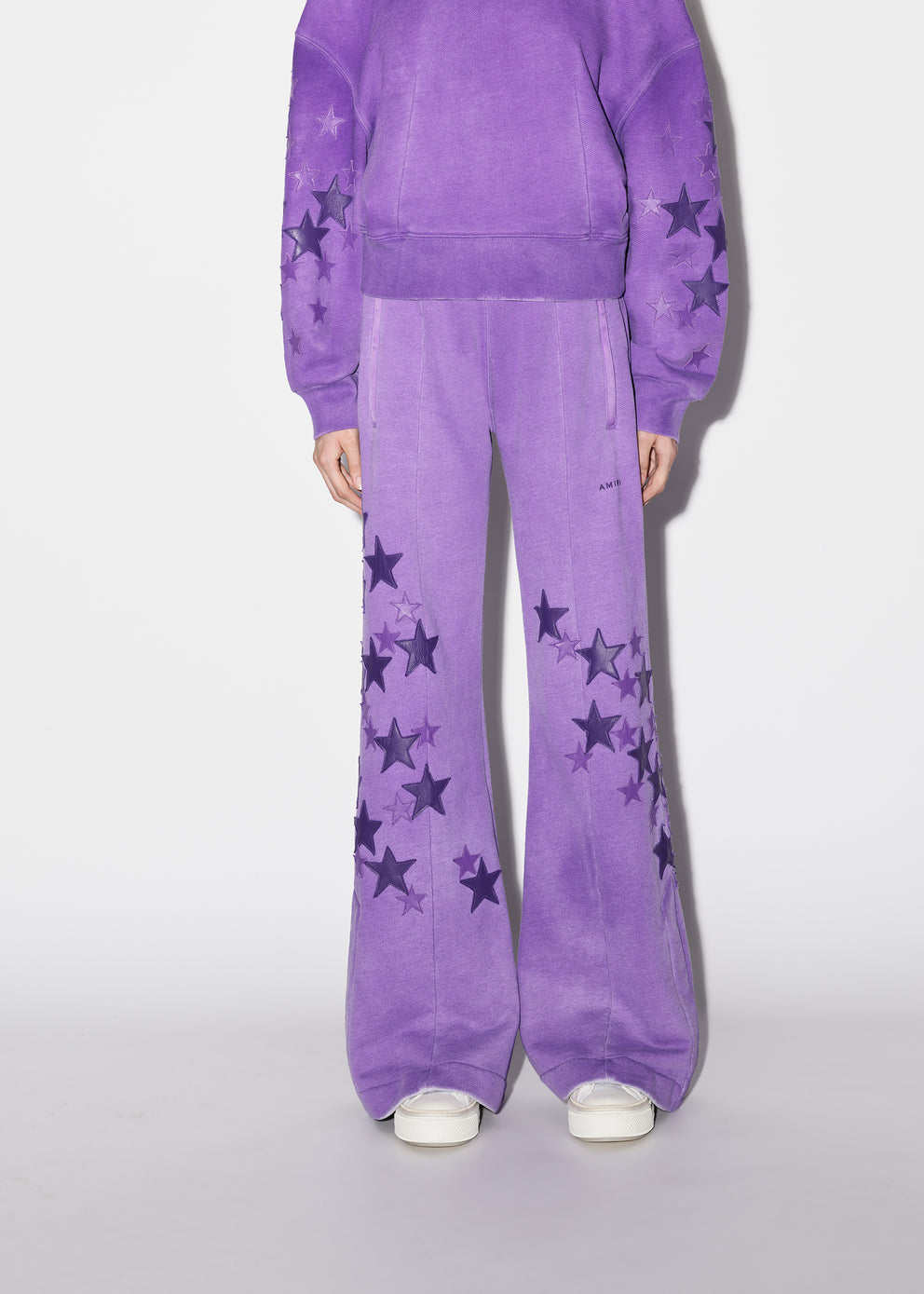 Purple Amiri STARS FLARE SWEATPANT | 687514-MEV