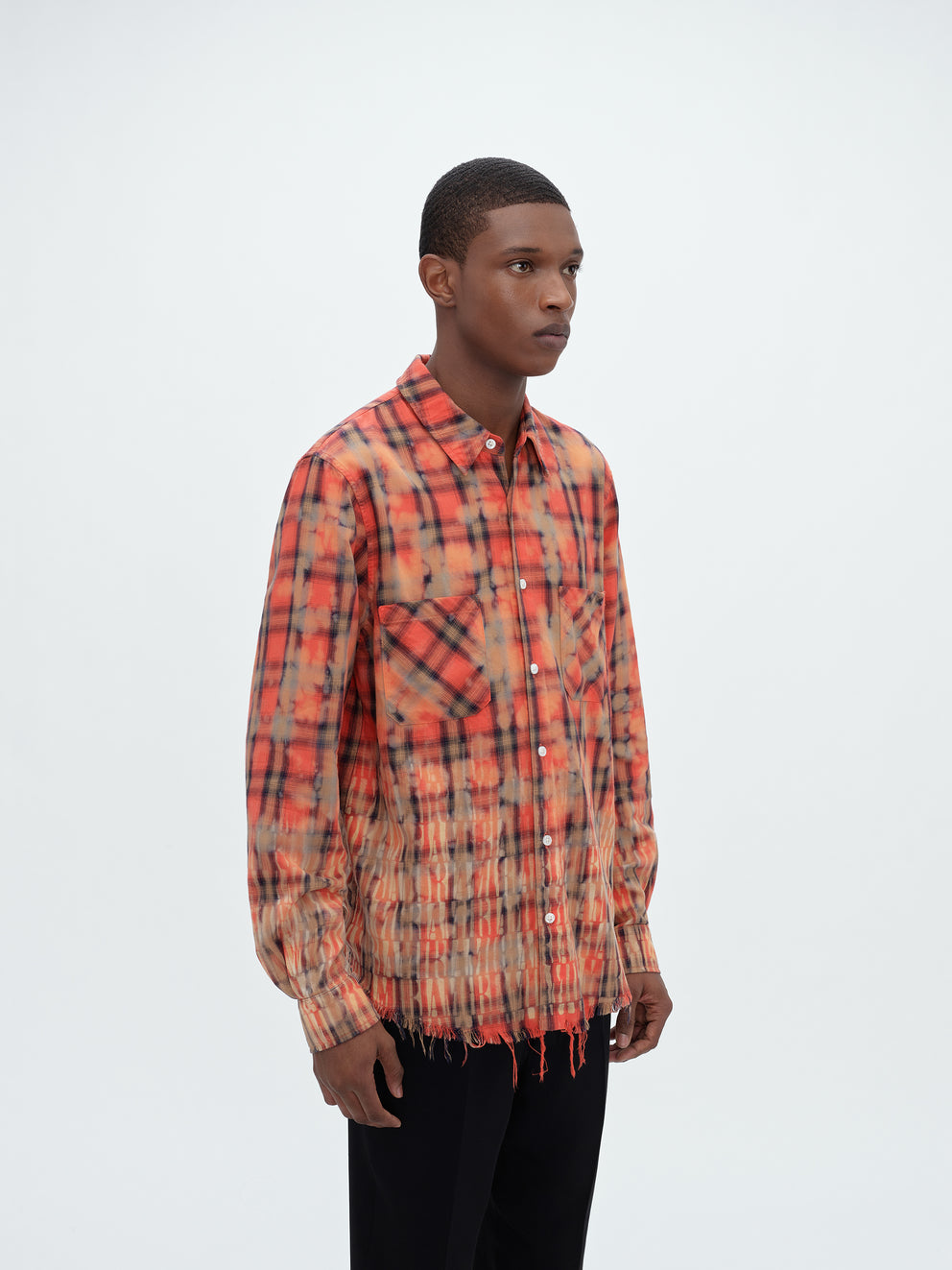 Red Amiri BLEACH LOGO FLANNEL | 092418-YZX