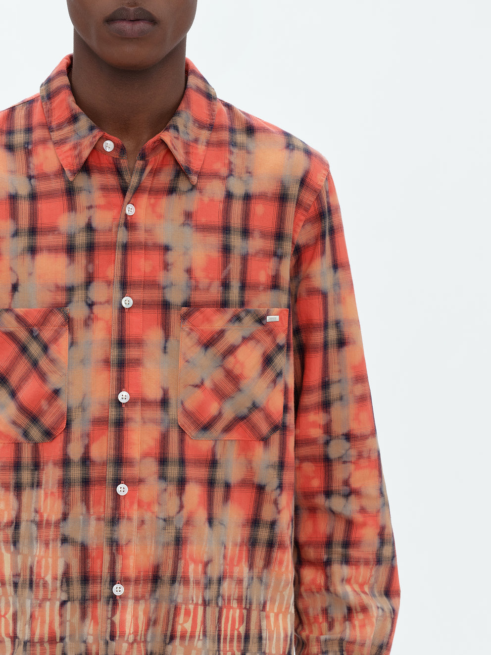 Red Amiri BLEACH LOGO FLANNEL | 092418-YZX