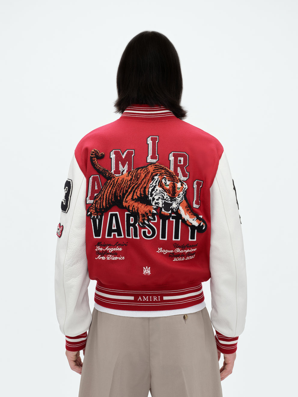 Red Amiri VINTAGE PATCH VARSITY BOMBER | 197346-FGK