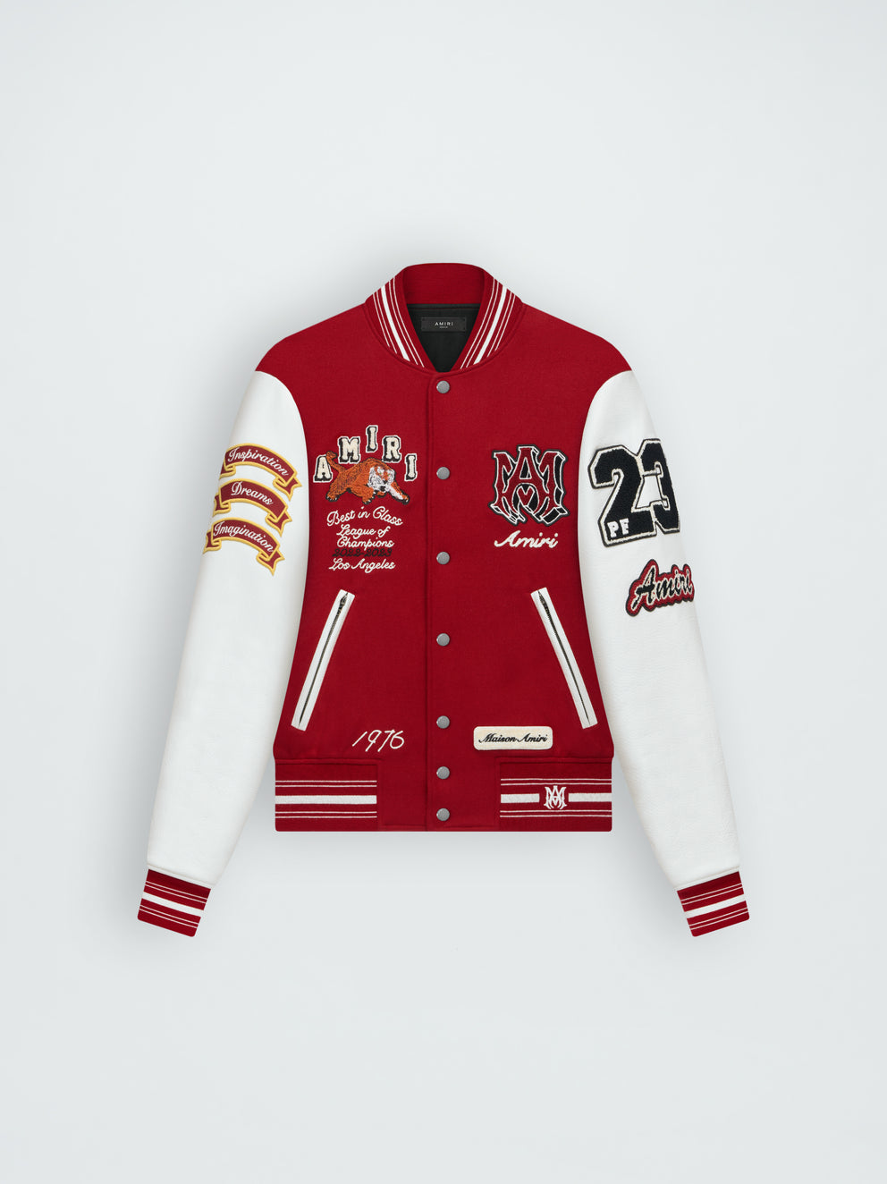 Red Amiri VINTAGE PATCH VARSITY BOMBER | 197346-FGK