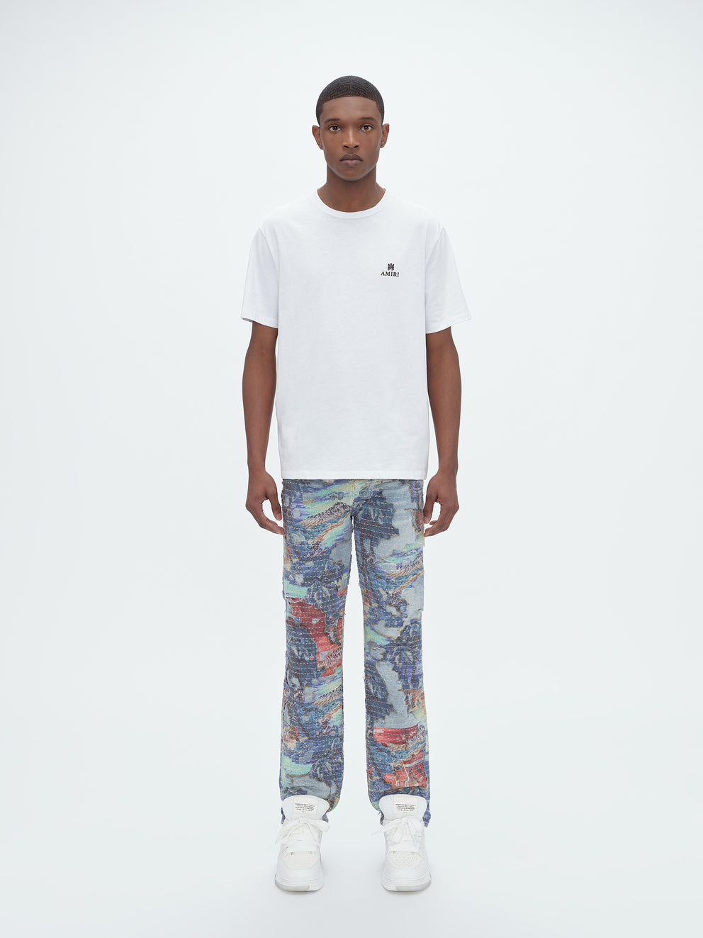 Stone Indigo Amiri ALOHA BORO STRAIGHT JEAN | 046218-WAX