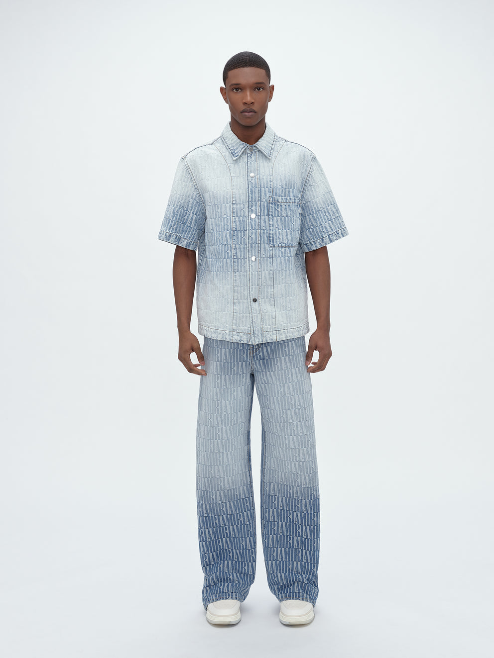 Stone Indigo Amiri JACQUARD SNAP OFF PANT | 721304-QTD