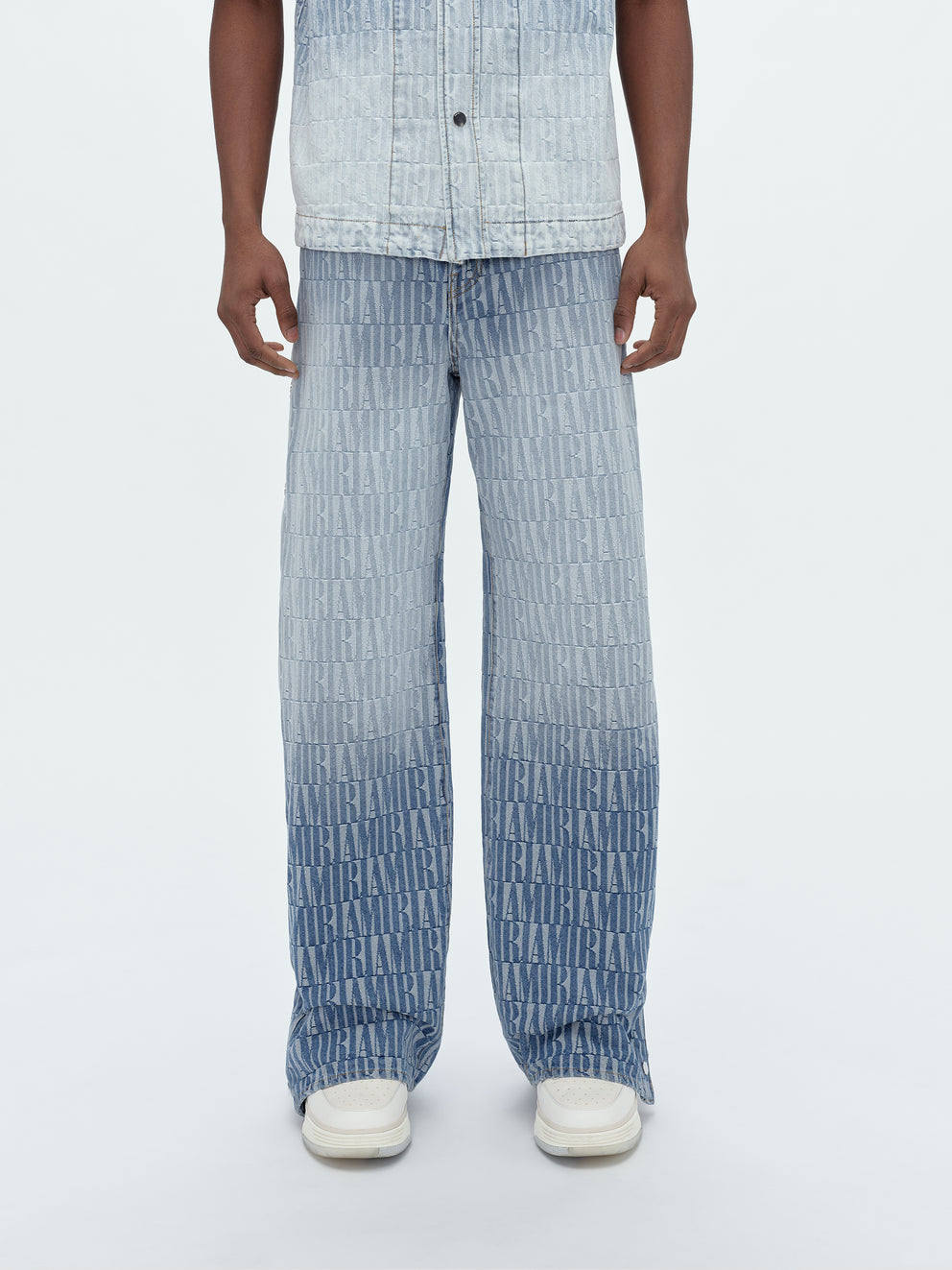 Stone Indigo Amiri JACQUARD SNAP OFF PANT | 721304-QTD