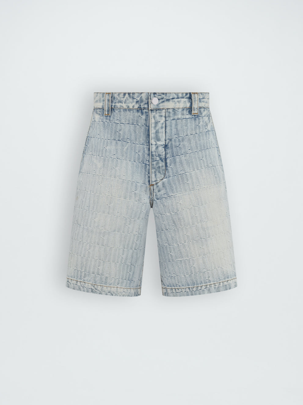 Stone Indigo Amiri JACQUARD SNAP OFF SHORTS | 469385-KPI