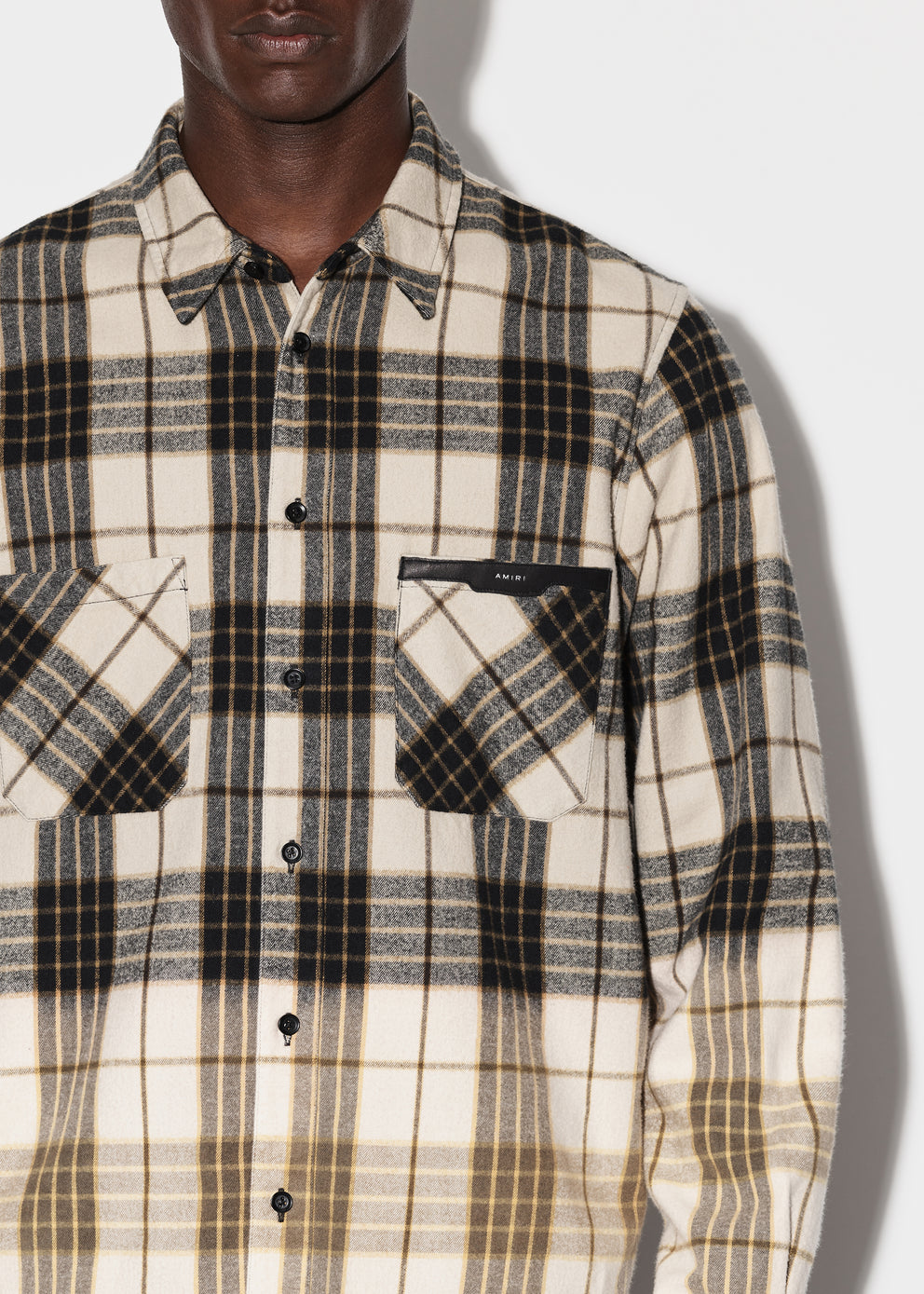 Tan Amiri DIP DYE PLAID SHIRT | 235409-OSP