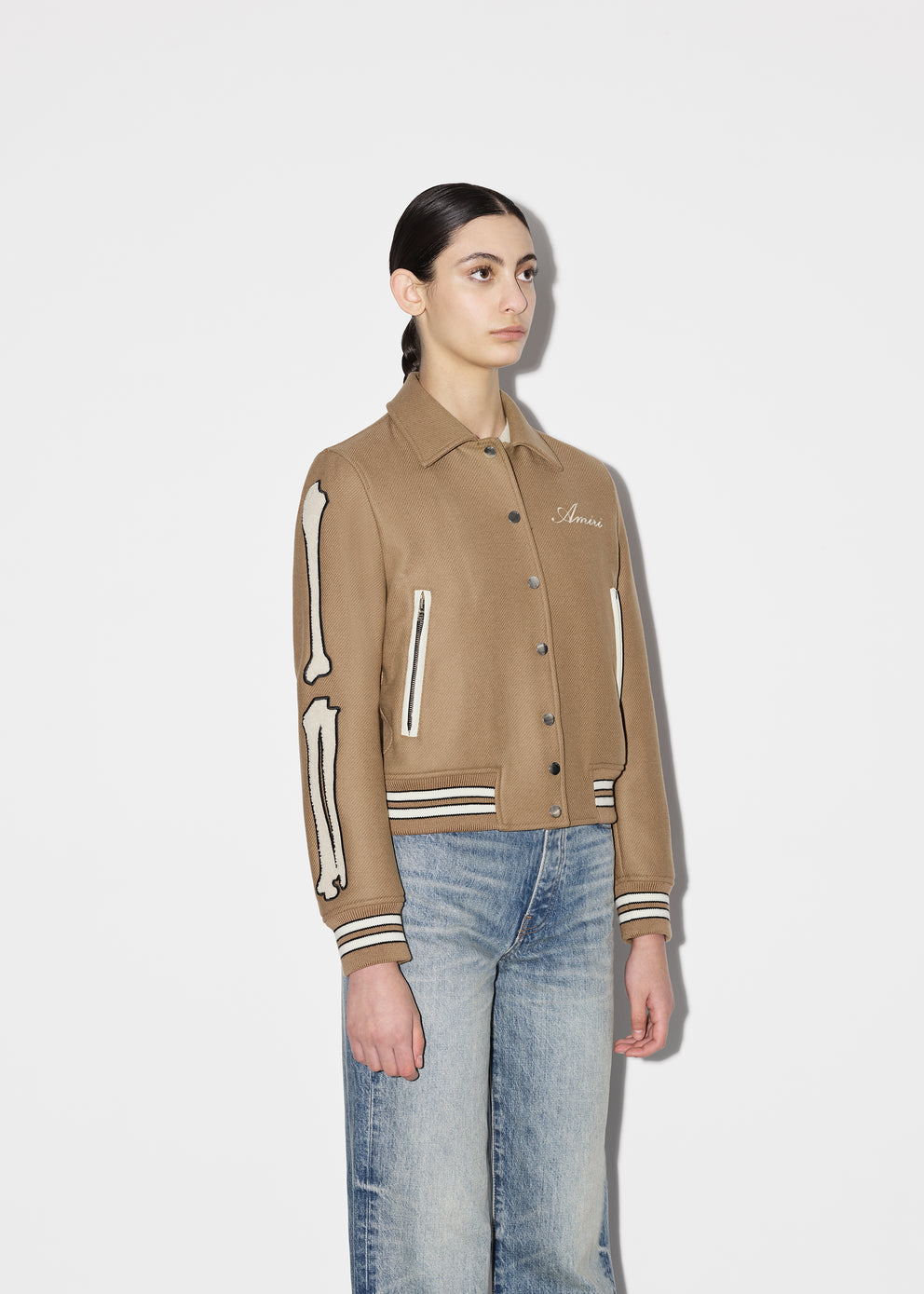 Taupe Amiri BONES JACKET | 851793-LBM