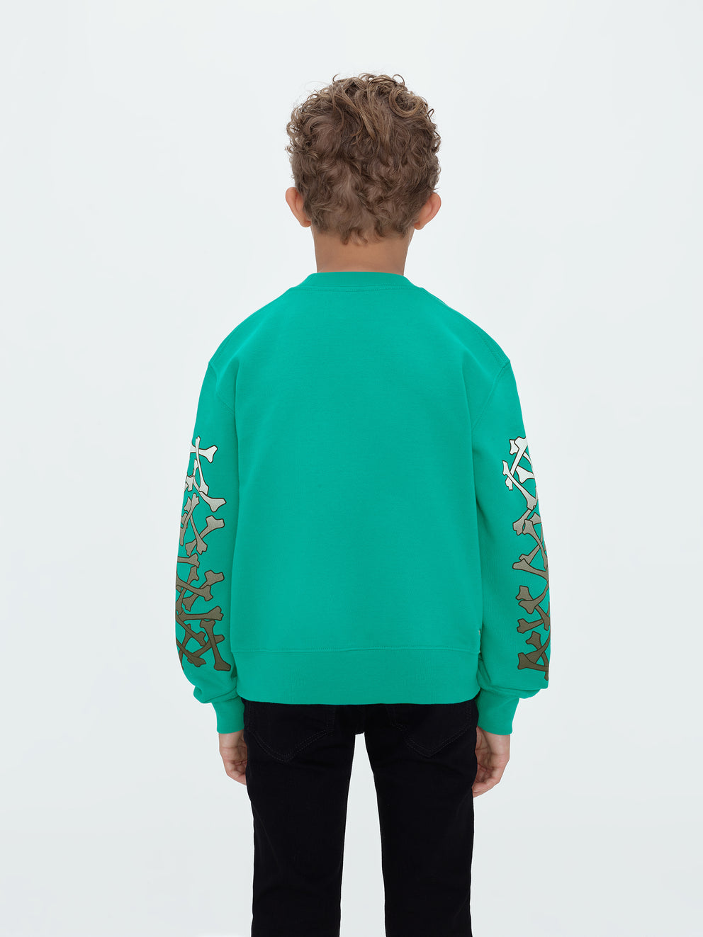 Teal Amiri BONES CREWNECK | 071548-SVD