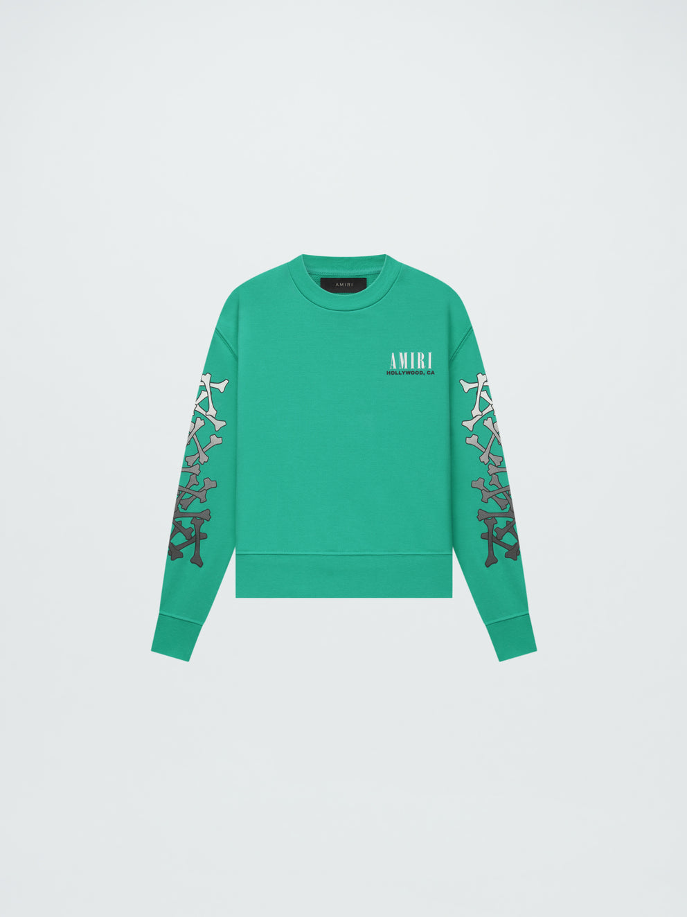 Teal Amiri BONES CREWNECK | 071548-SVD