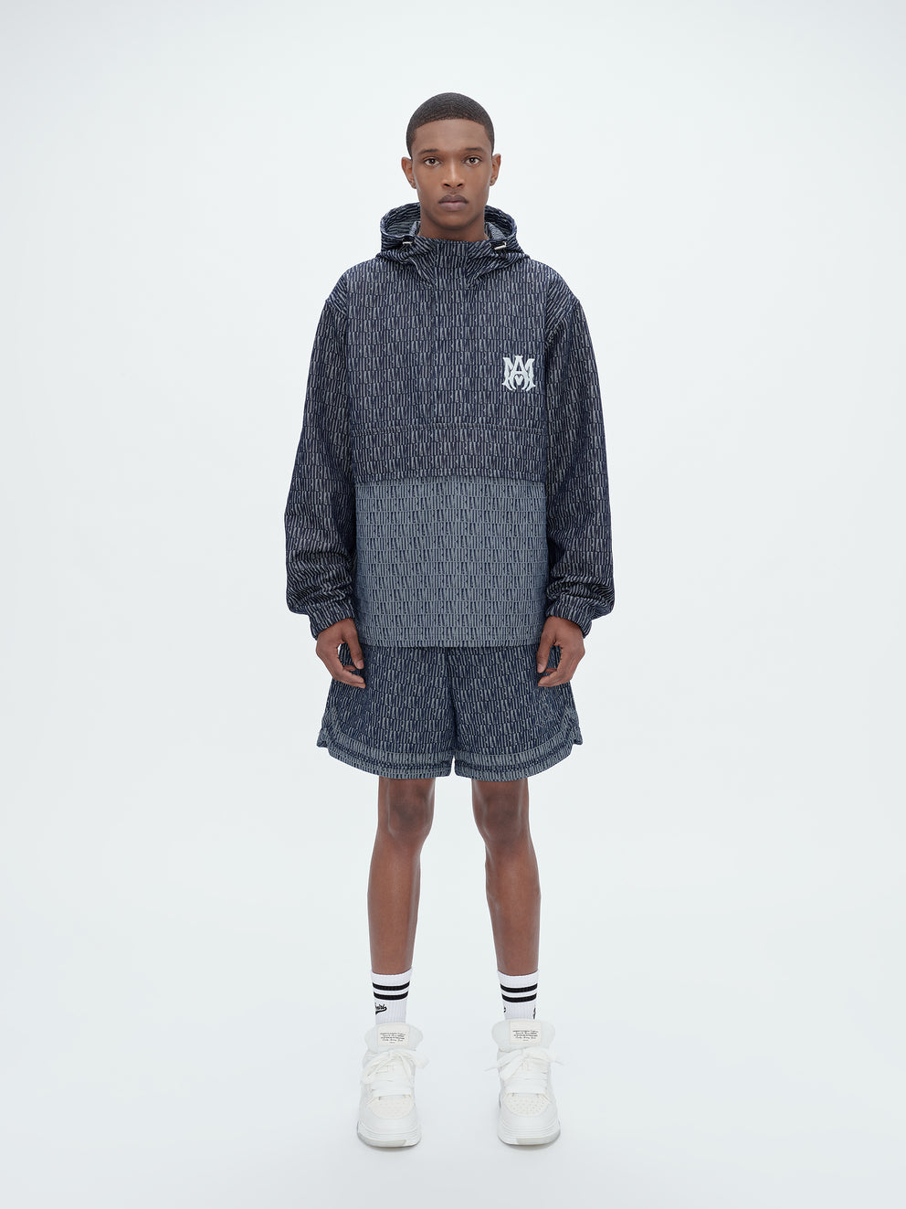 Washed Indigo Amiri JACQUARD ANORAK | 679350-HUQ