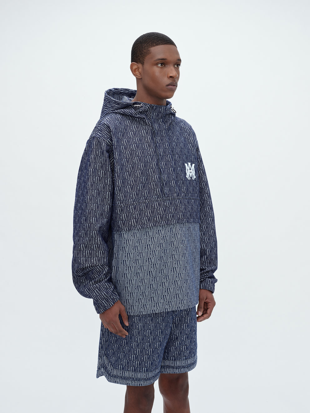 Washed Indigo Amiri JACQUARD ANORAK | 679350-HUQ