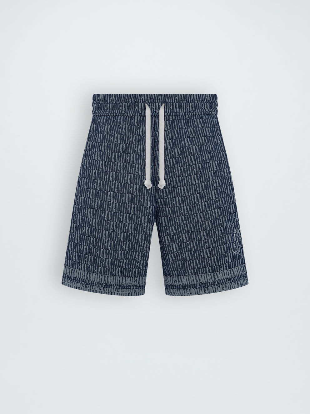 Washed Indigo Amiri JACQUARD BB SHORT | 154730-DUW