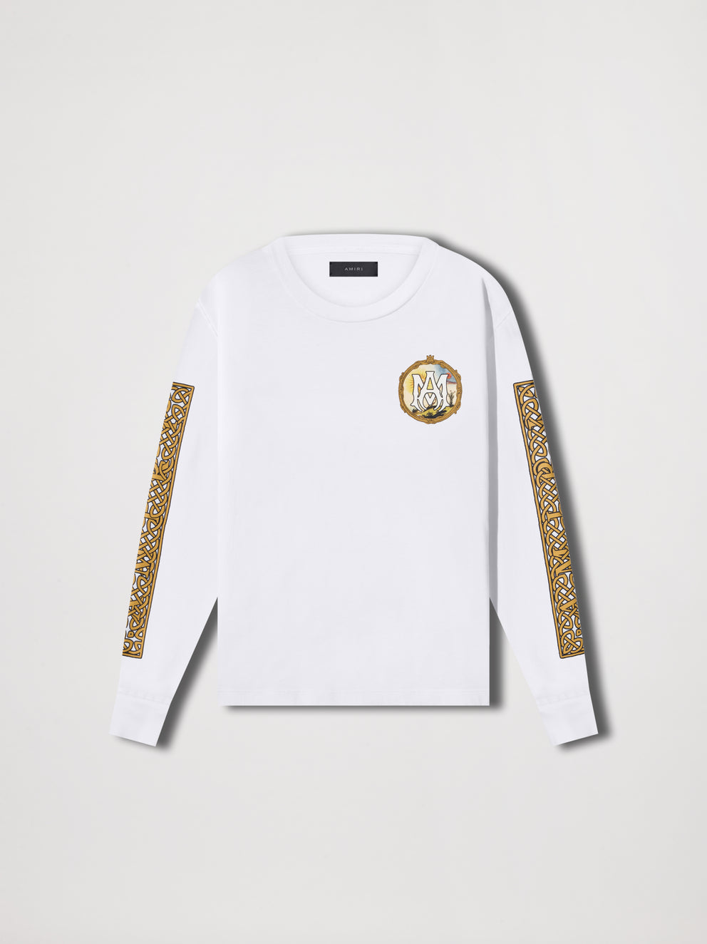 White Amiri ALCHEMY FRAME LONG SLEEVE TEE | 389146-BTR