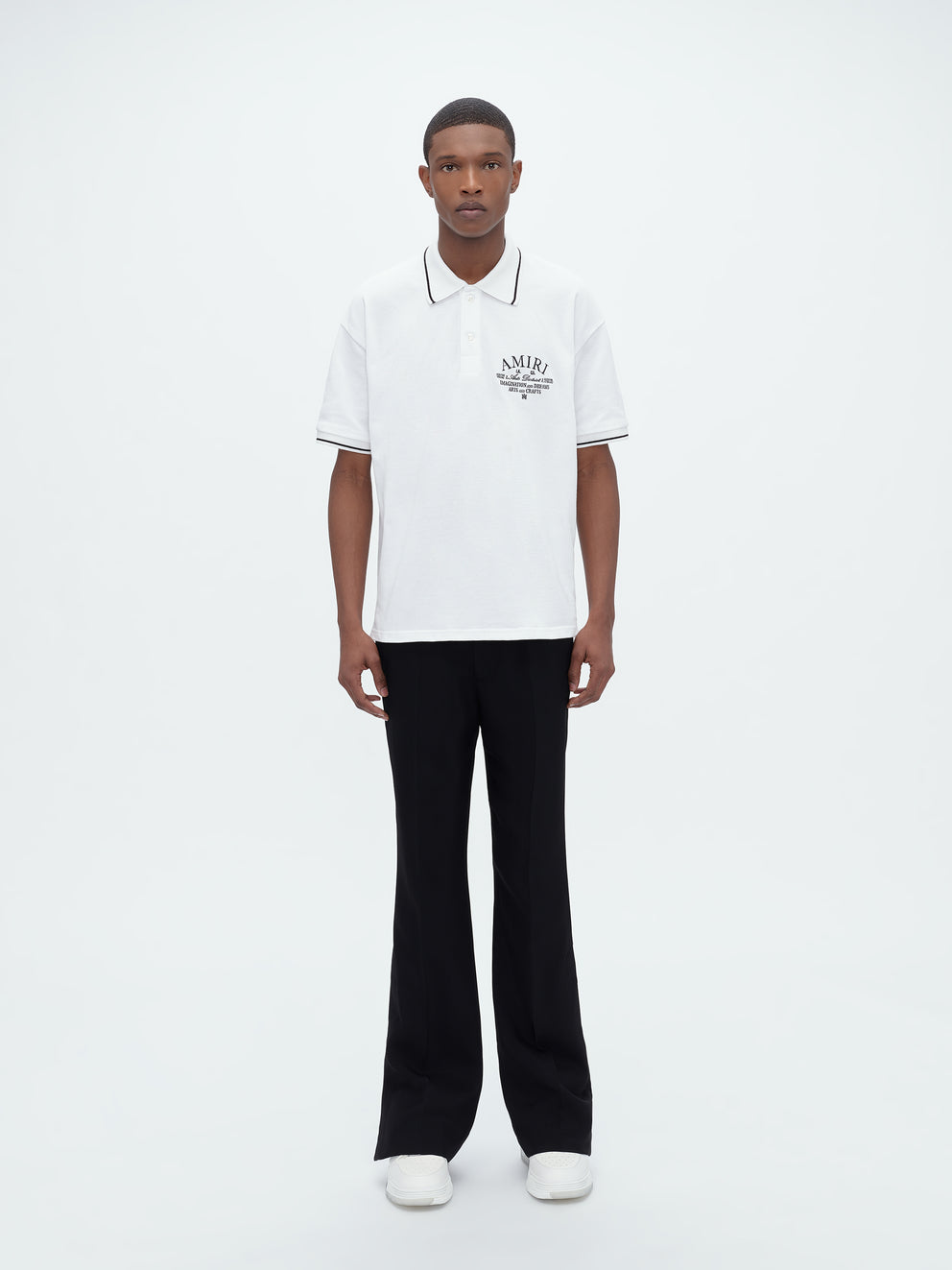 White Amiri ARTS DISTRICT PIQUE POLO | 526430-OGM