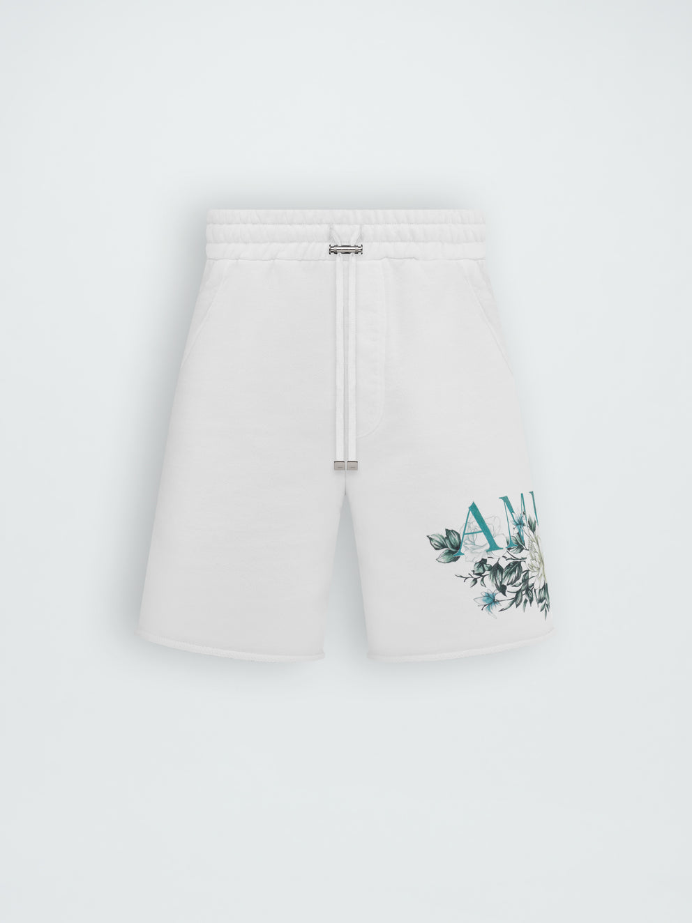 White Amiri FLORAL LOGO SHORT | 762409-ZUM