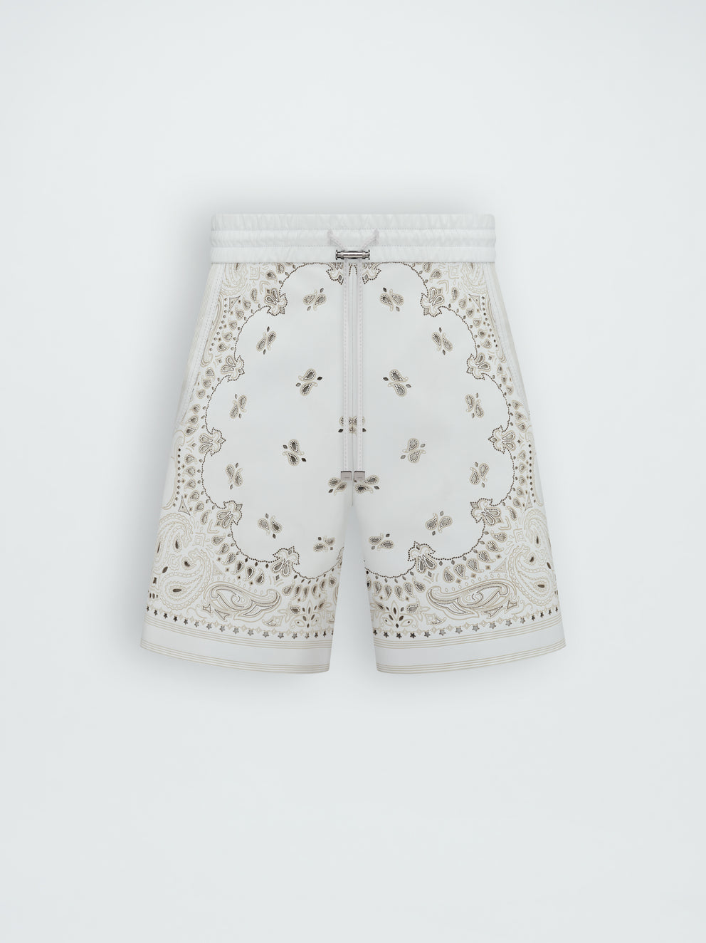 White Amiri LEATHER BANDANA SHORT | 412537-WVM