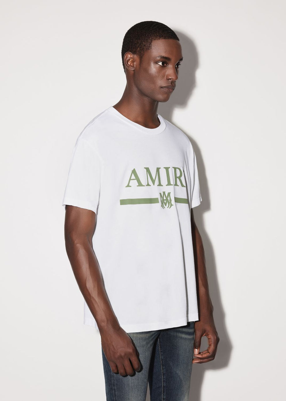 White Amiri MA BAR LOGO TEE | 324968-ZOS