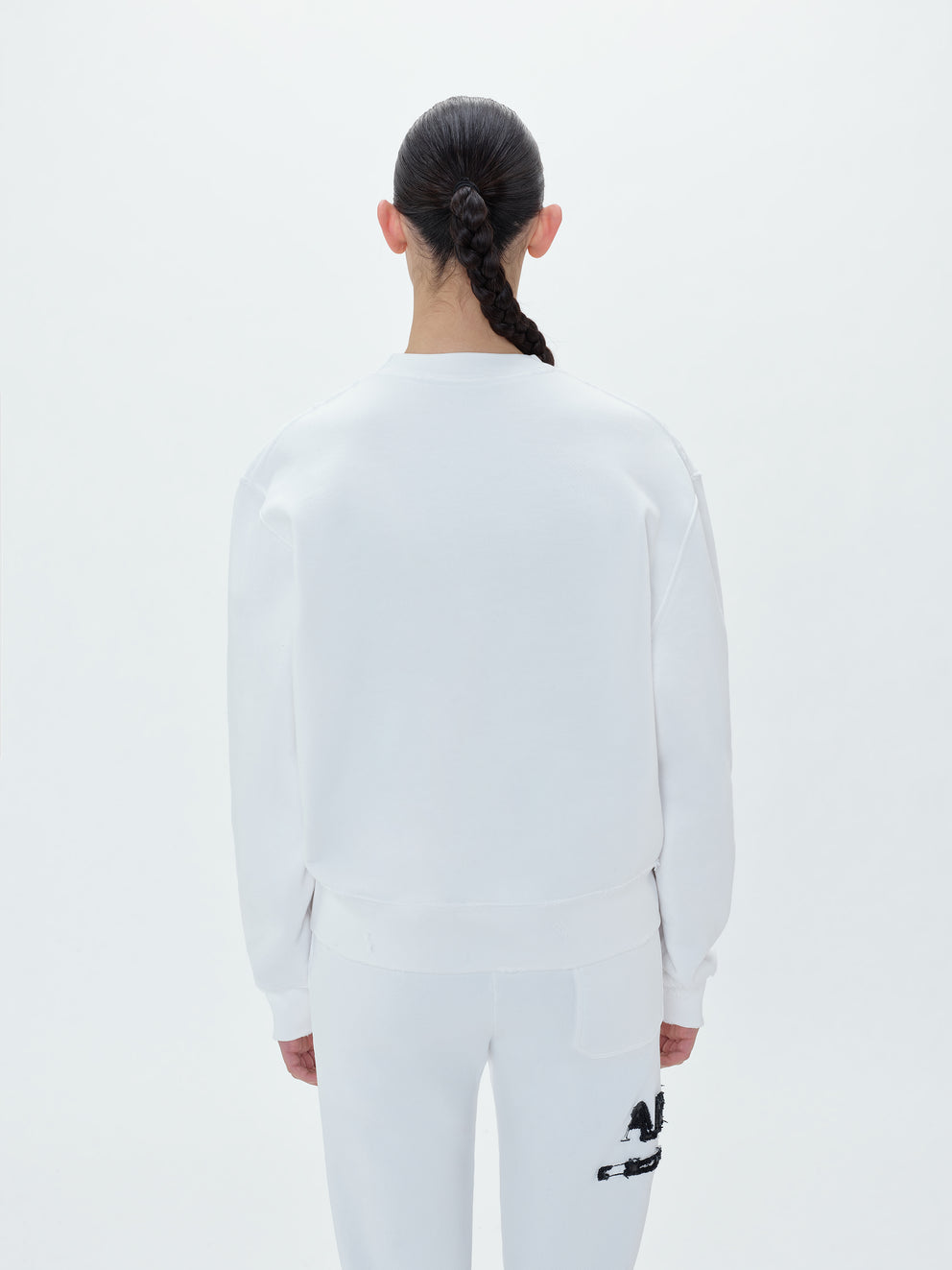 White Amiri M.A. BAR APPLIQUE CREW | 169250-XEO