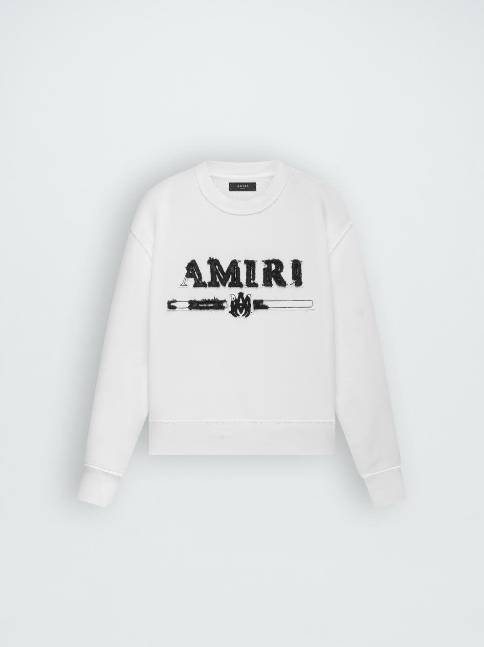 White Amiri M.A. BAR APPLIQUE CREW | 169250-XEO