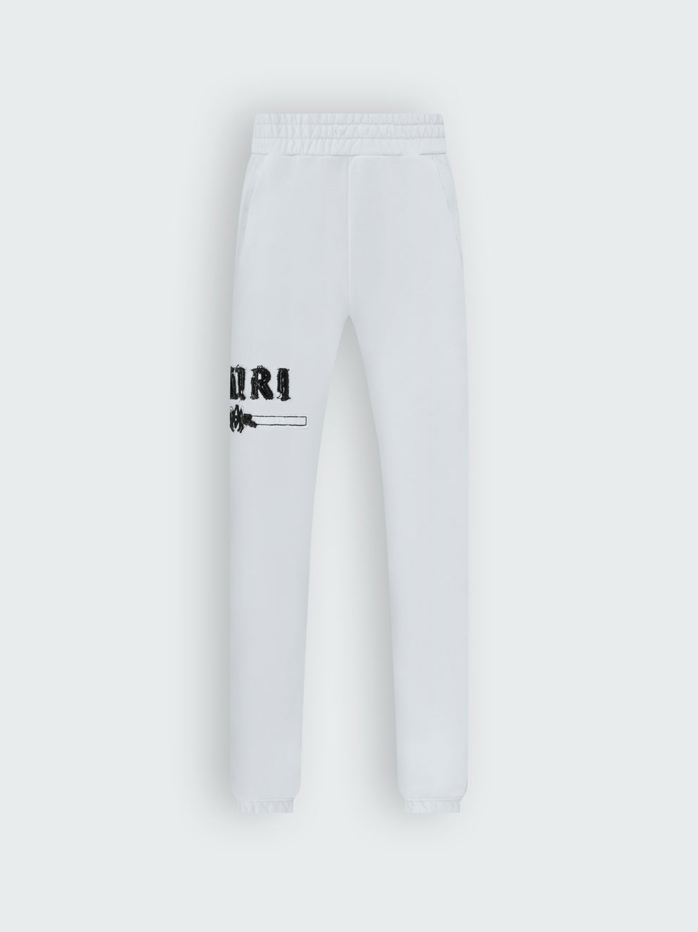 White Amiri M.A. BAR APPLIQUE SWEATPANT | 801643-SGP