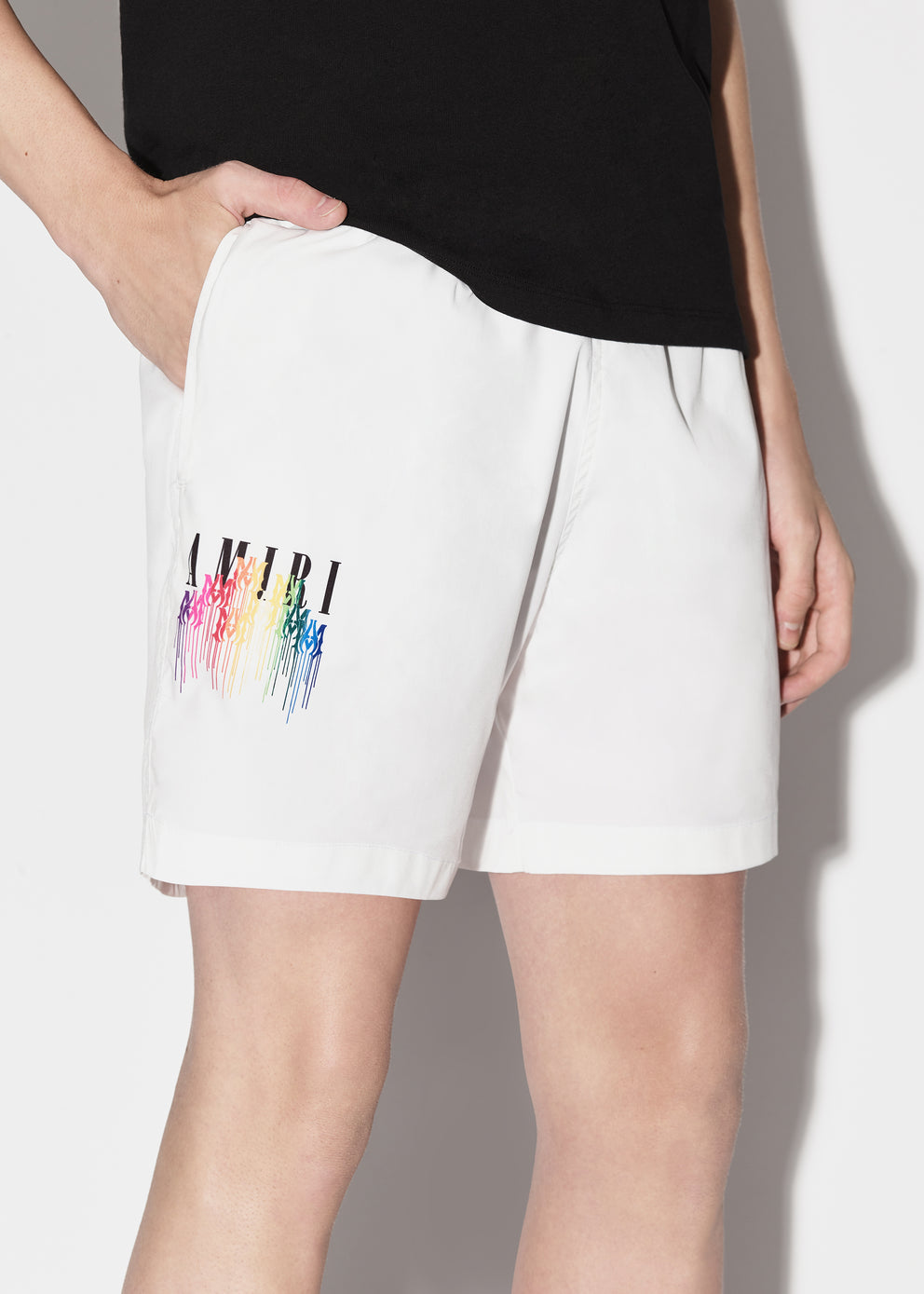 White Amiri M.A. DRIP SWIM TRUNKS | 372809-JGH